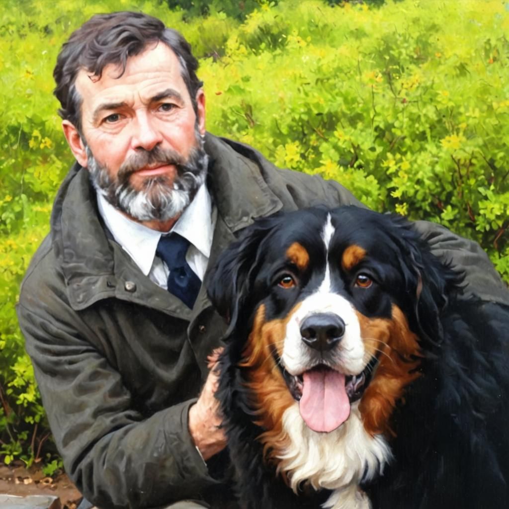 Photo Transformed into Oil Painting in Gurney Style