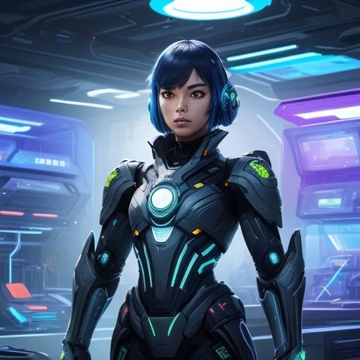 Futuristic Toy in High-Tech Lab: Concept Art