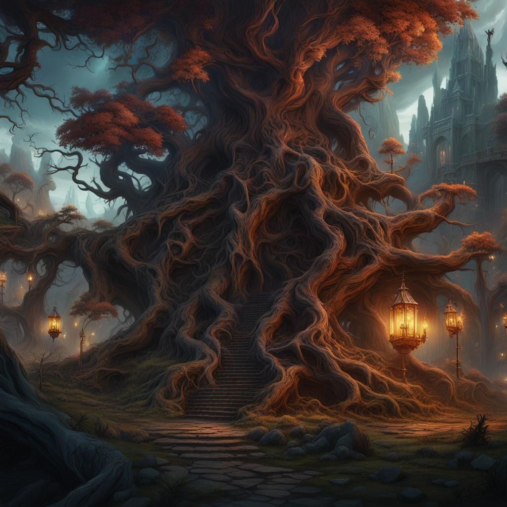 The Root of All Evil: Detailed Matte Painting