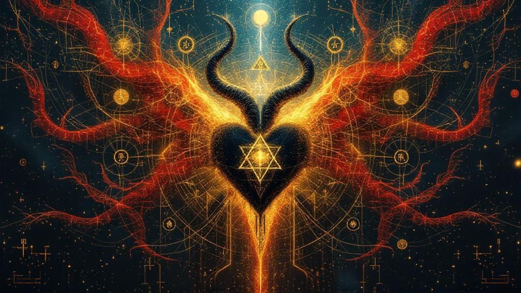 Surreal Azazel in Sacred Geometry with Symbolic Entropy