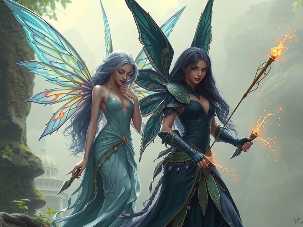 Fairies with Healing and Lightning Powers