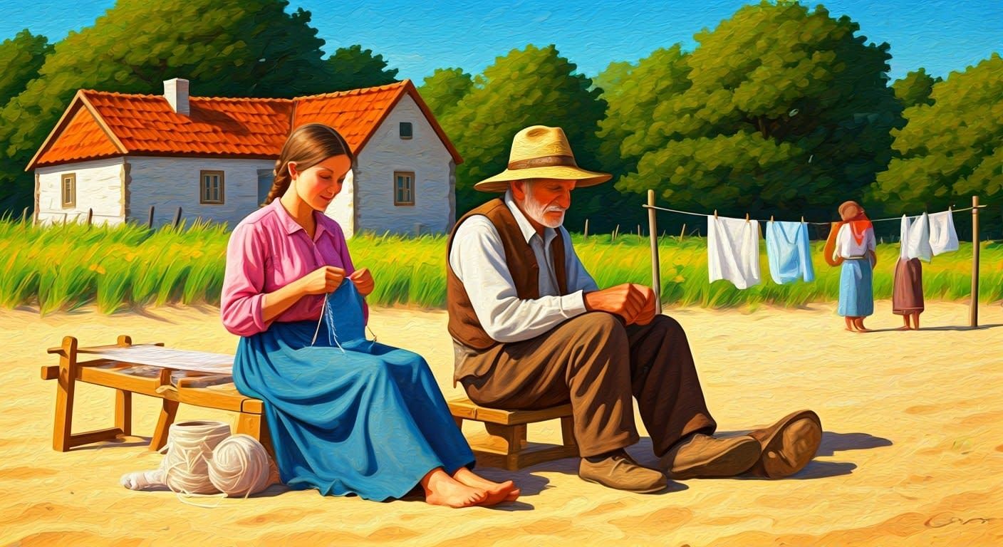 Rustic Serenity: Intimate Rural Scene