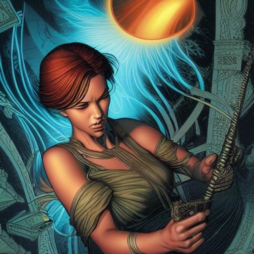 Asia in Comic Book Style Art