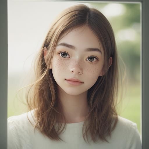 Portrait of a Young Girl in Natural Light