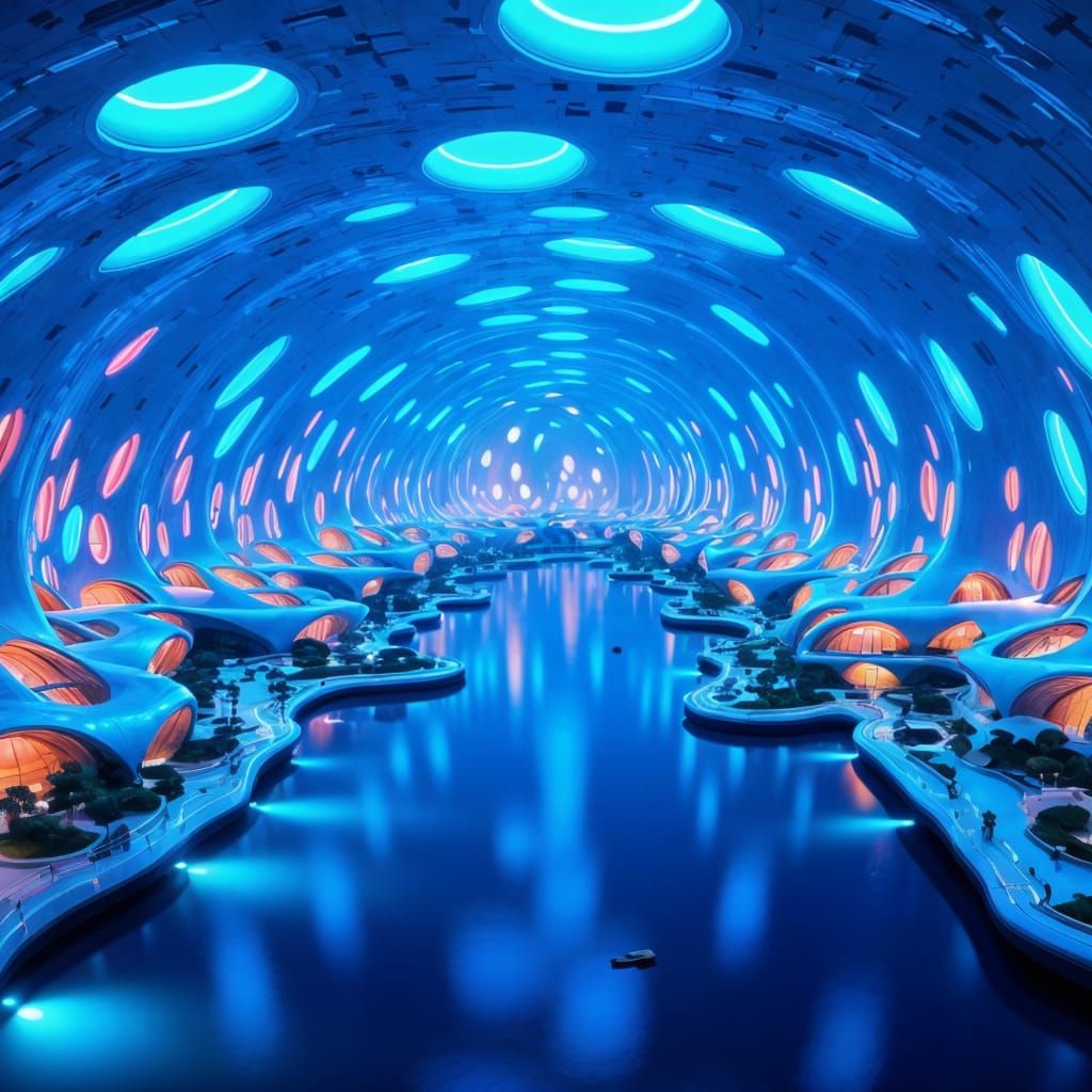 Surreal Futuristic Hadidist Architecture