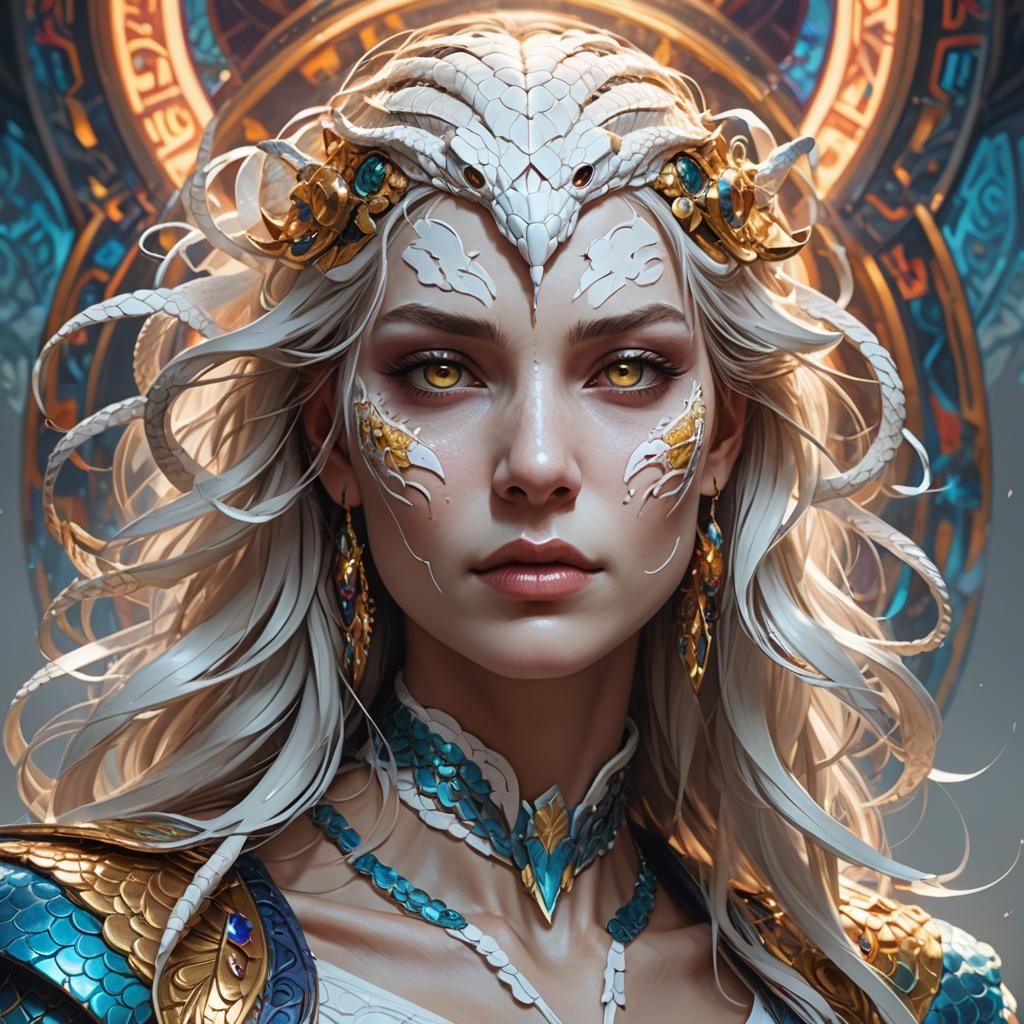 Mythical White Cobra