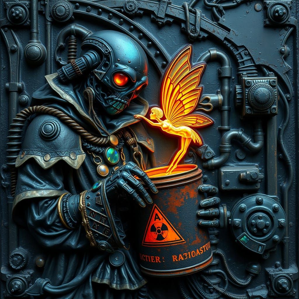 Cyborg Cyclops Opens Radioactive Canister in Luminous Opal R...