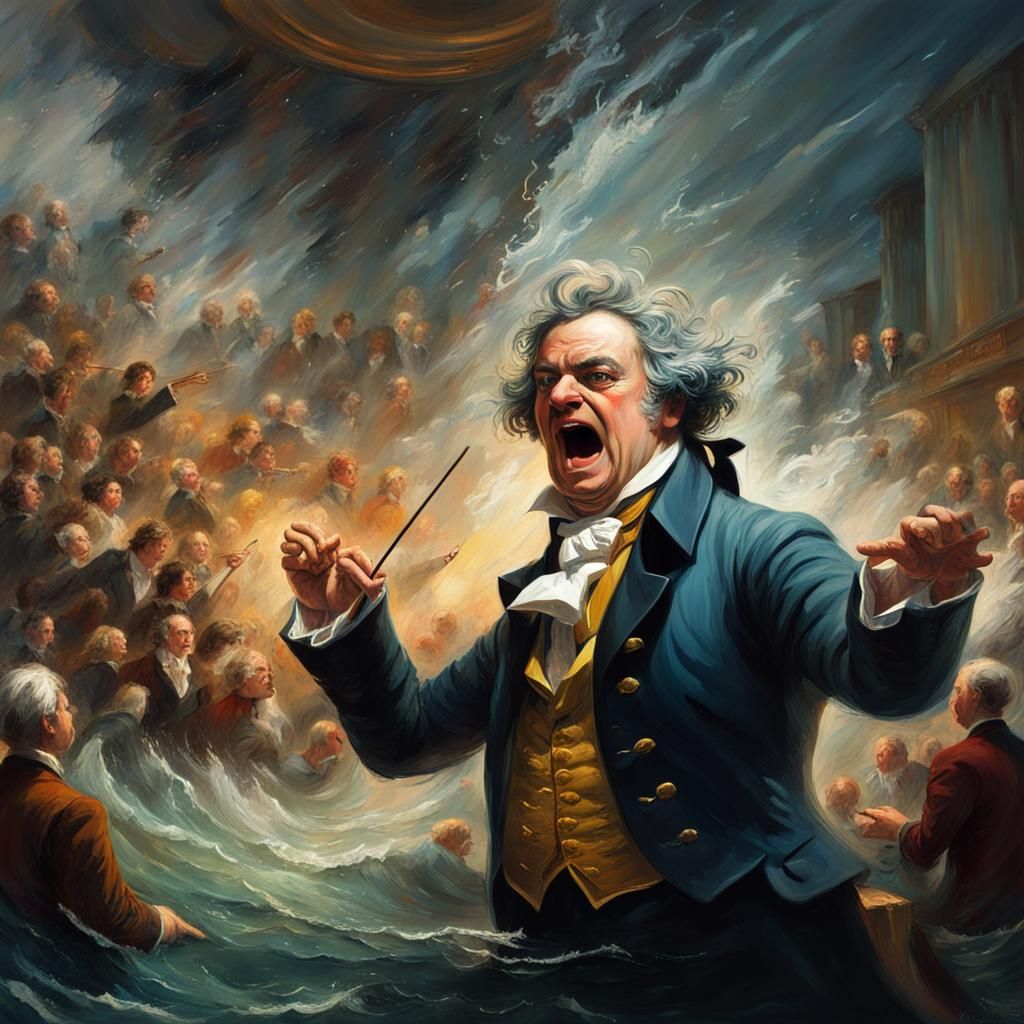 Beethoven-esque Director Conducts Sea Opera