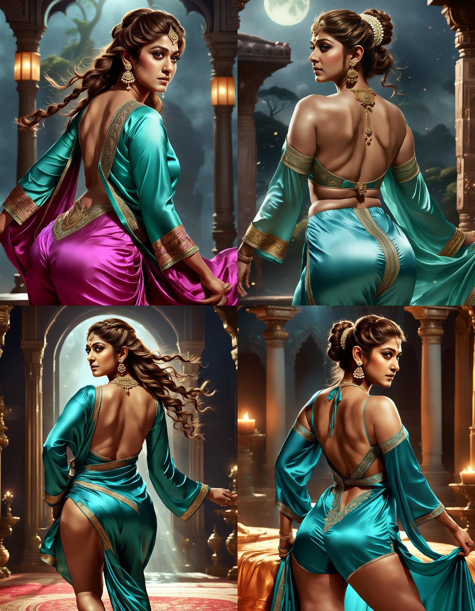 Fantasy Indian Beauty in Dark Fantasy Concept Art