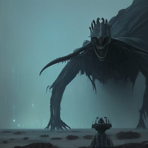 Sinister Alien Wasteland Artwork