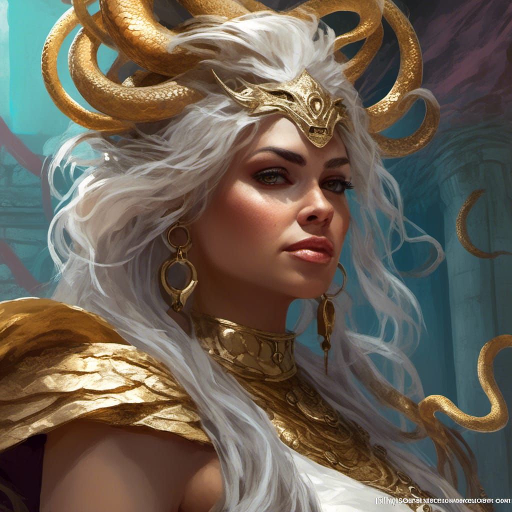 Fantasy gorgon woman I