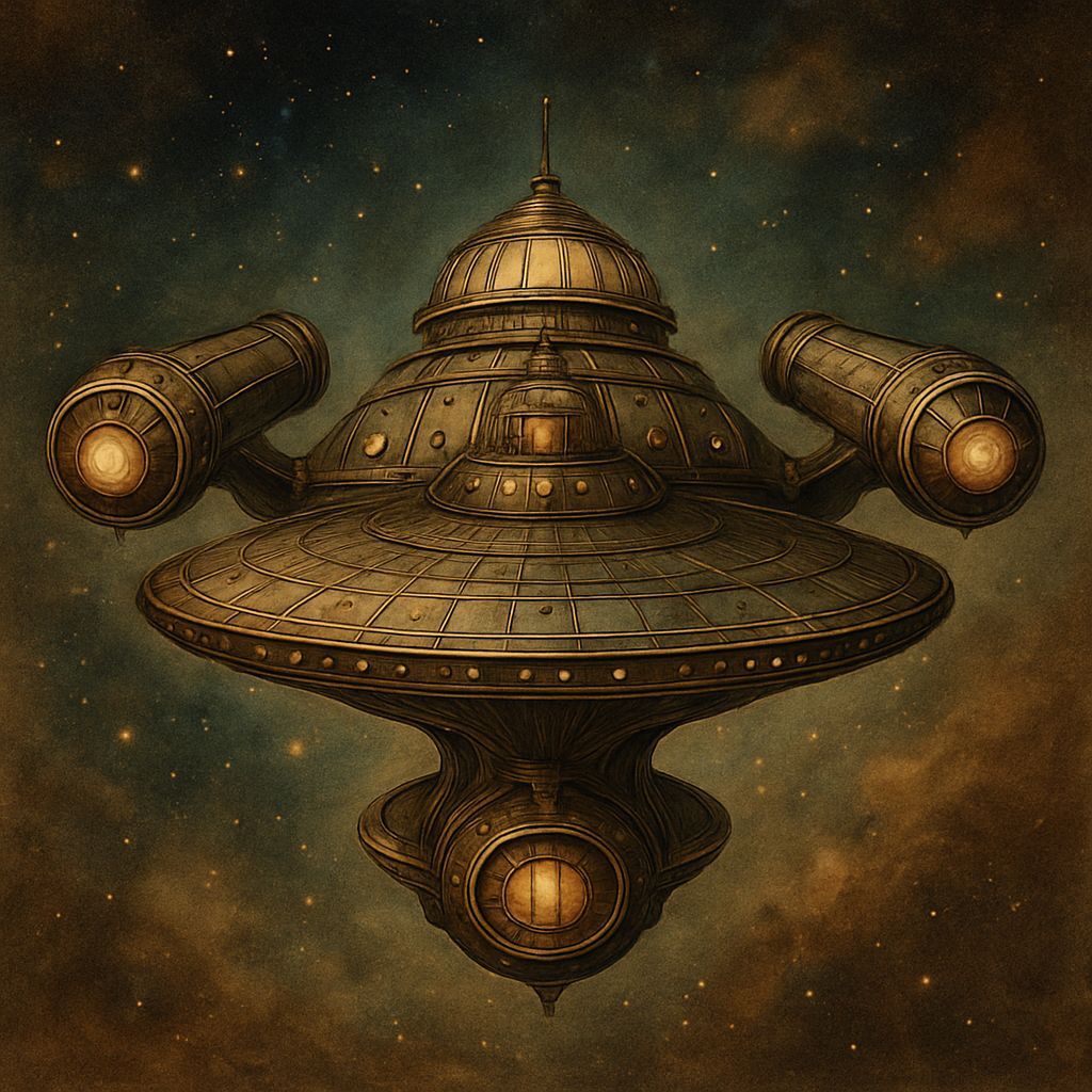 Starship Enterprise in Jules Verne Style