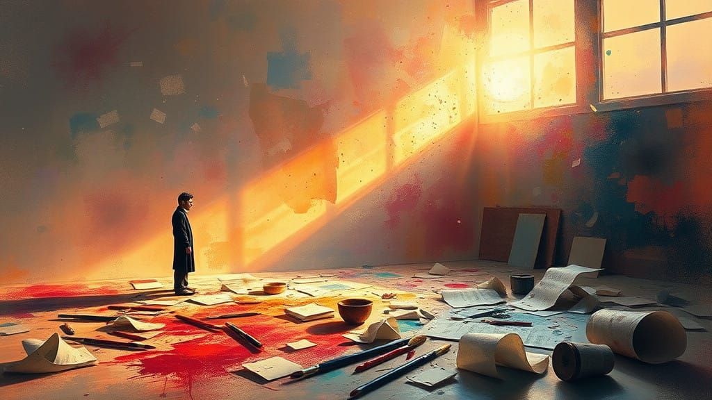 Creative Soul Contemplating Artistic Expression