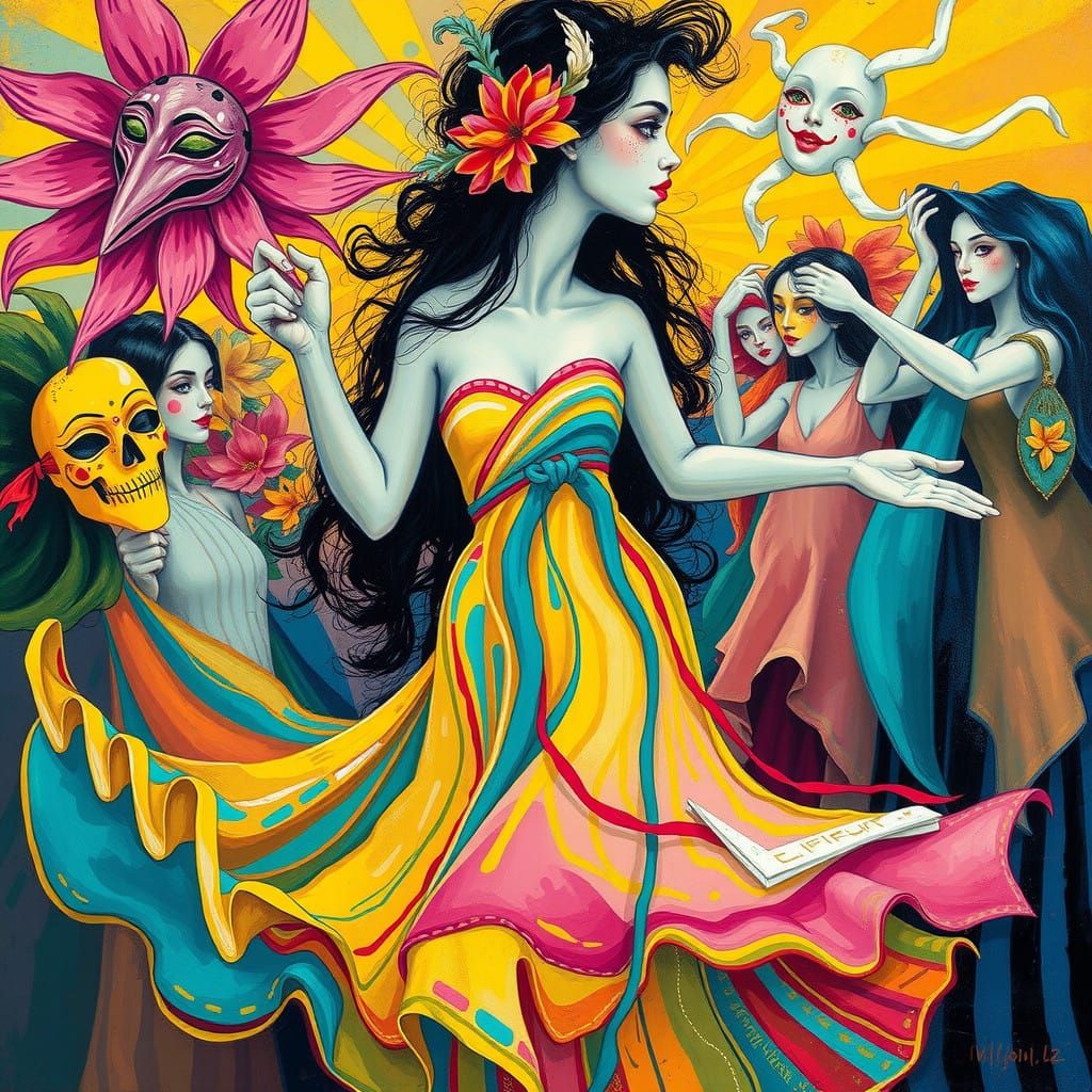 Vibrant Idea Personification in Joyful Celebration