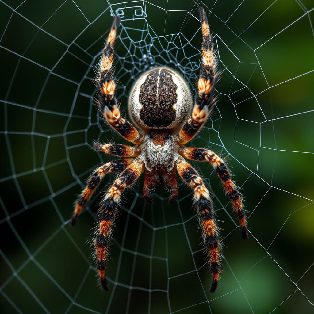 Majestic Tarantula in Web