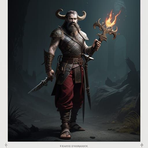 Surreal Dark Fantasy Tiefling Unveils Hidden Strength in Cin...