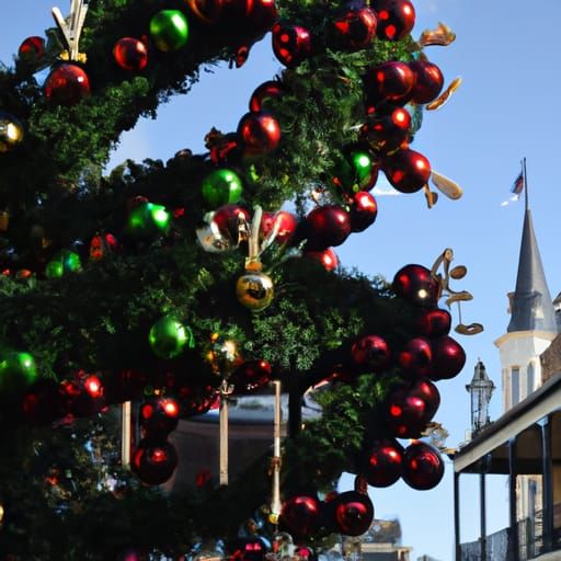 New Orleans Christmas Scene