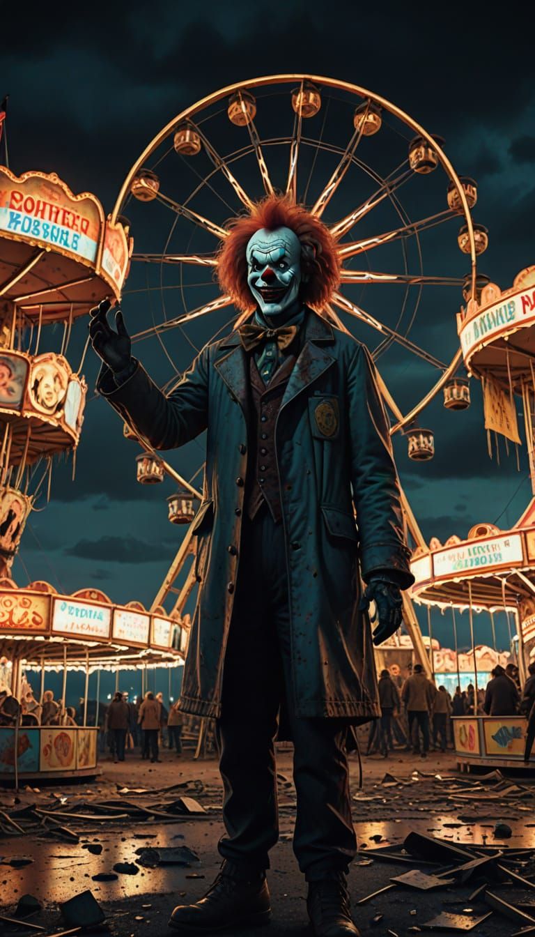 Decaying Carnival in Macabre Twilight