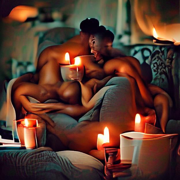 Candlelit Passion: An Intimate, Soulful Moment