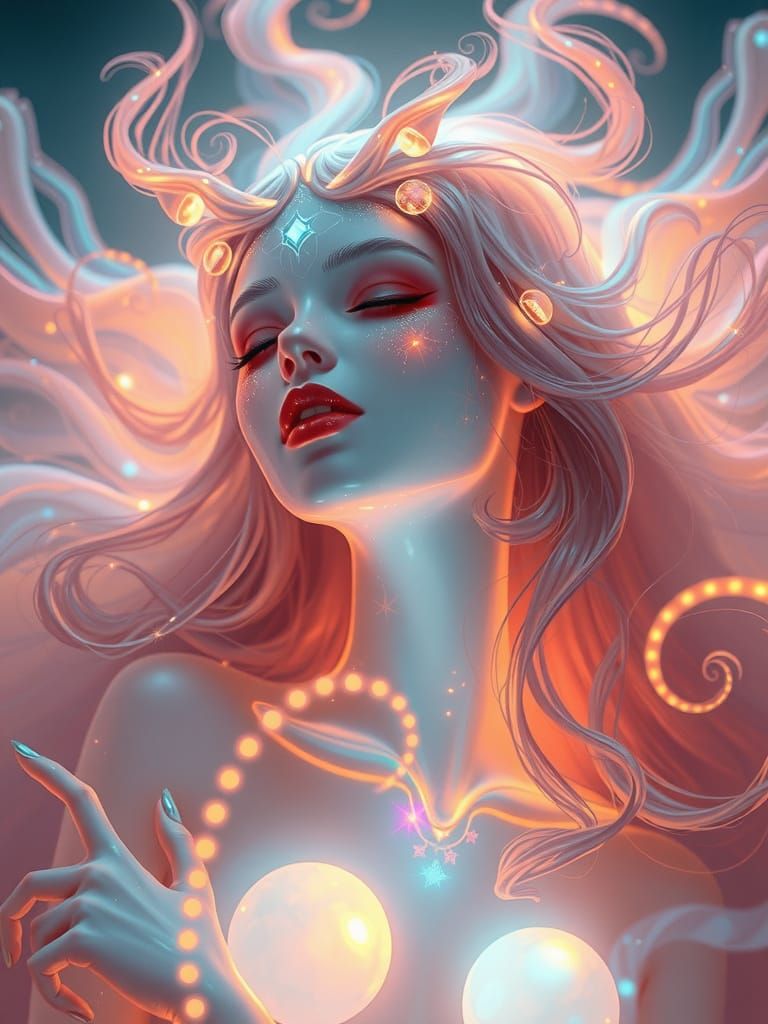 Ethereal Being in Dreamy Surrealist Style