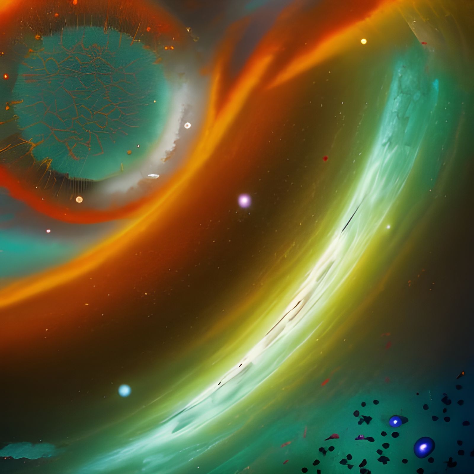 Einstein's Relativity Theory in Detailed Matte Painting