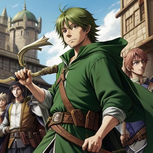 Anime-Style Robin Hood Illustration