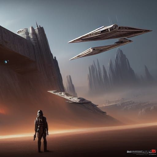 Star Wars Inspired Matte Painting in 8k