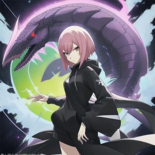 Anime Girl in Salazzle Hoodie