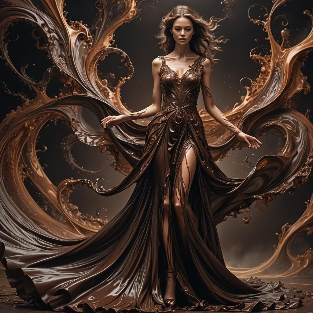 Chocolate fondue dress