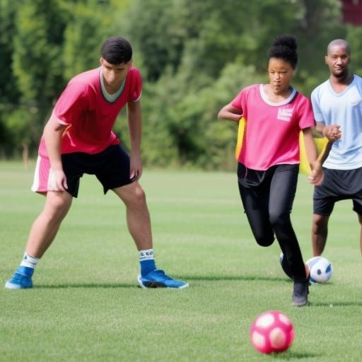 pick a partner and practice passing, perhaps you'll play professionally