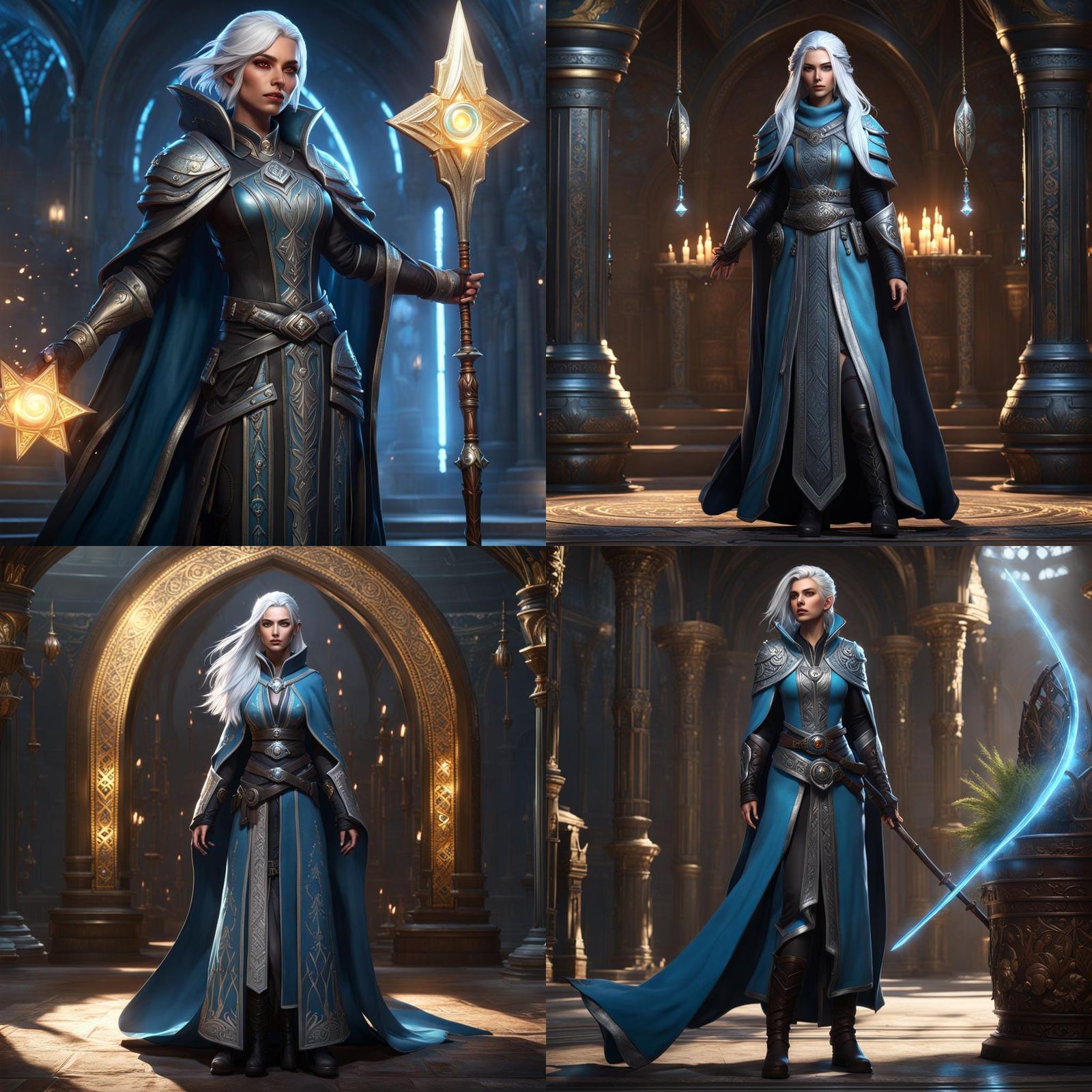 Kalashtar Cleric in Dark Fantasy Style