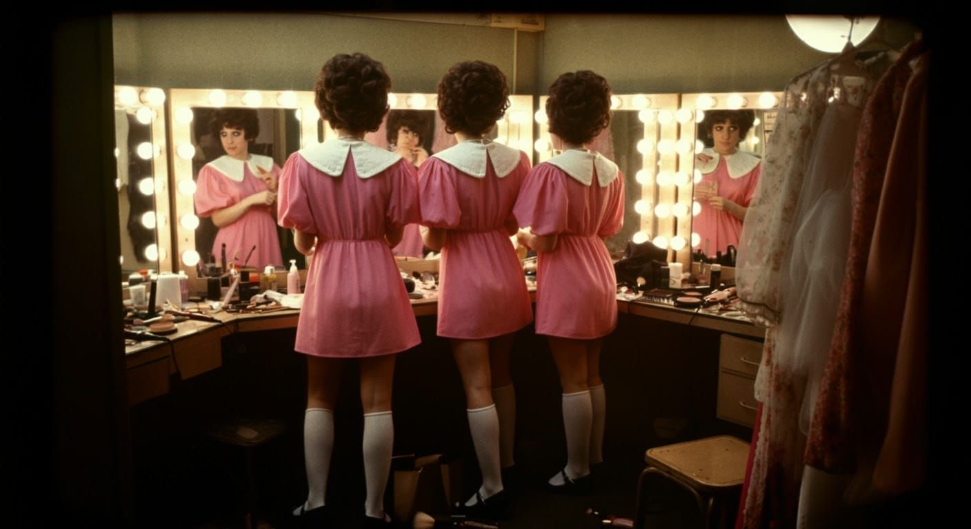 Vintage Rockstars in 1960s Dressing Room