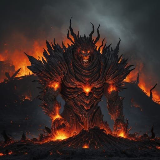 The Heaplord Of Ash: Fiery Inferno Demon