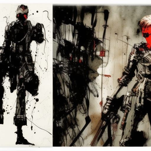 Eyes on Hands: A Comic Book Art Piece