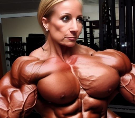 Muscular Bodybuilder Mom with Ripped Physique