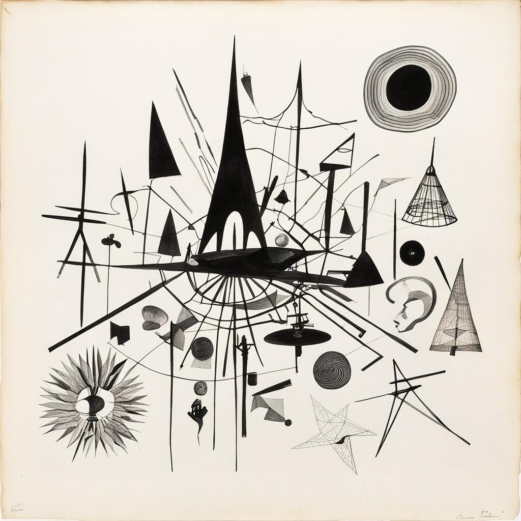 Surreal Rayograph Collection of Objects in Light