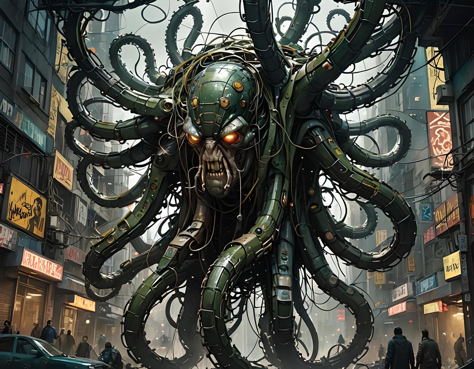 Doctor Octopus: Hyperdetailed Matte Painting