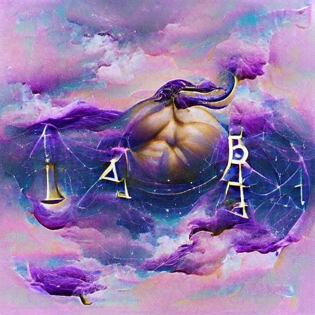 Elegant Libra Zodiac Sign Illustration