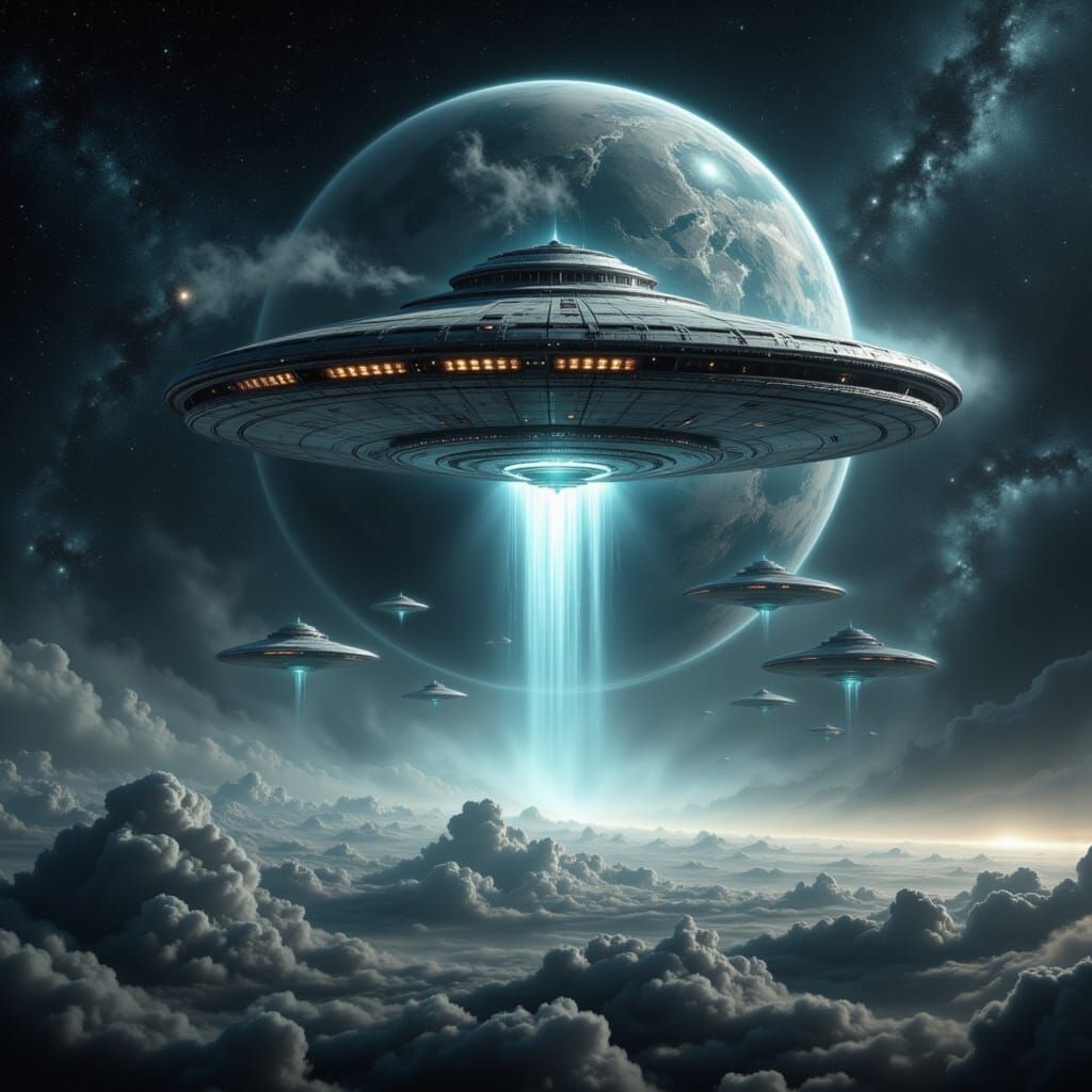 Giant UFO Enters Earth's Atmosphere