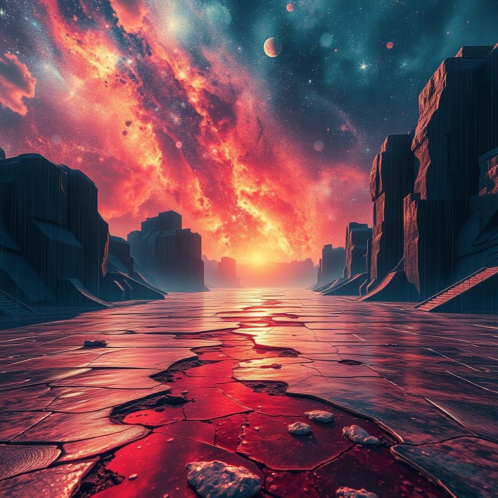 Hyperreal Mirages: A Hallucination in Digital Art