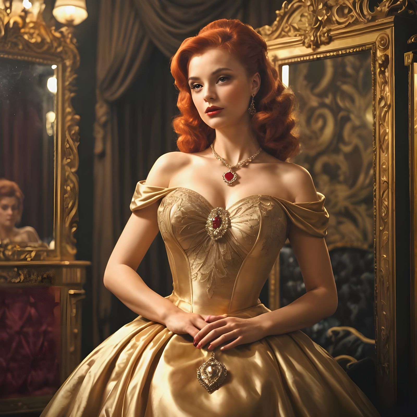 Vintage Beauty in Old Hollywood Style