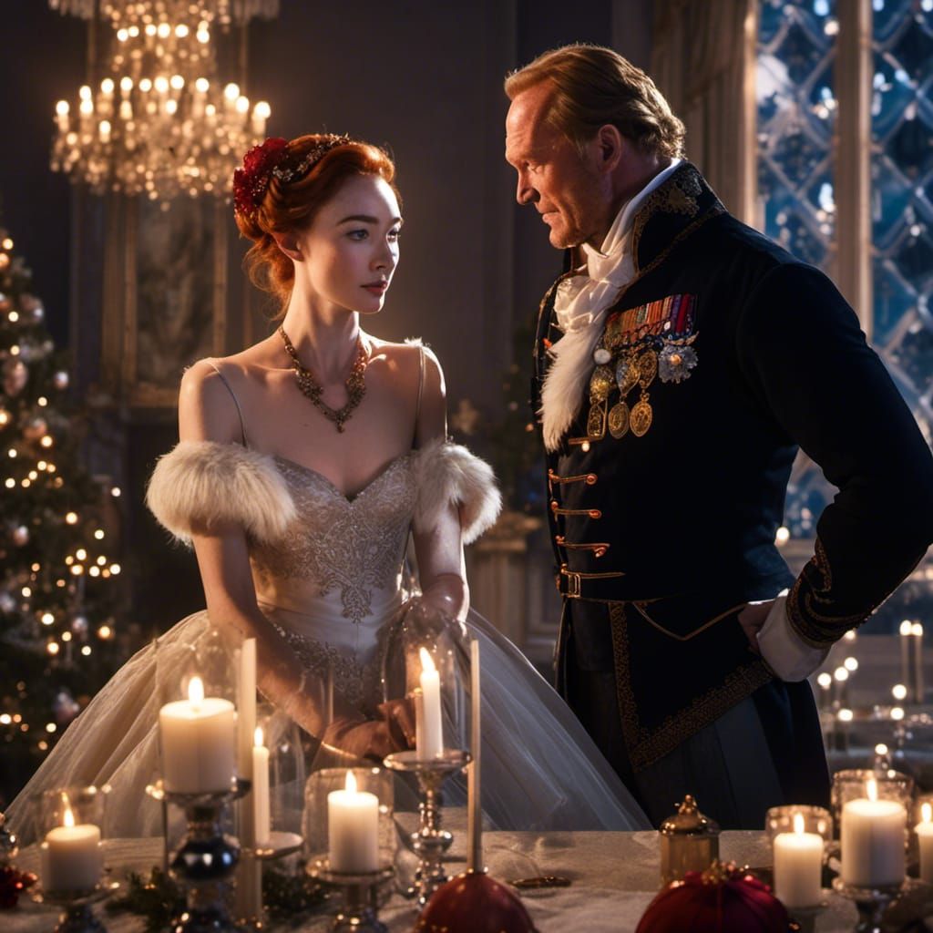 Iain Glen and Eleanor Tomlinson Christmas Concept Art
