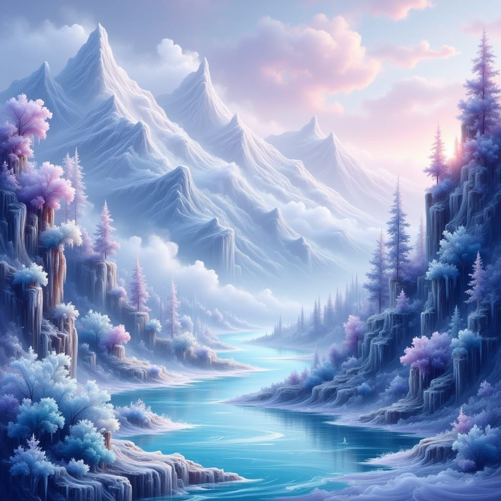 <lora:Ethereal Magic Flux:1.0> "Frozen"
#4682B4 (Steel Blue)...