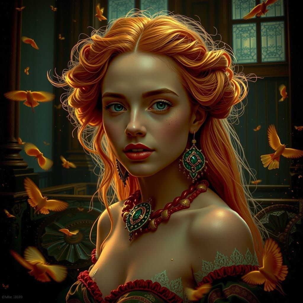 Abstract Swirling Vortex Patterns in Dynamic Motion