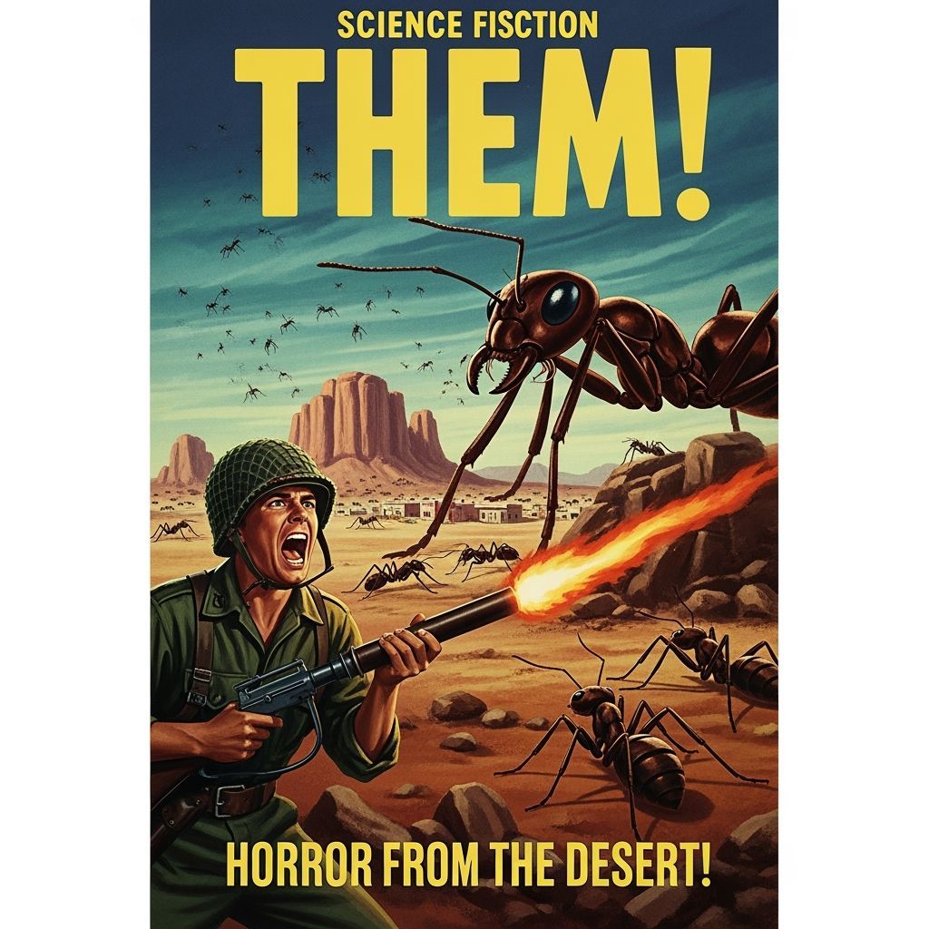 Giant Ants Attack Small Town in 1950s Sci-Fi Horror