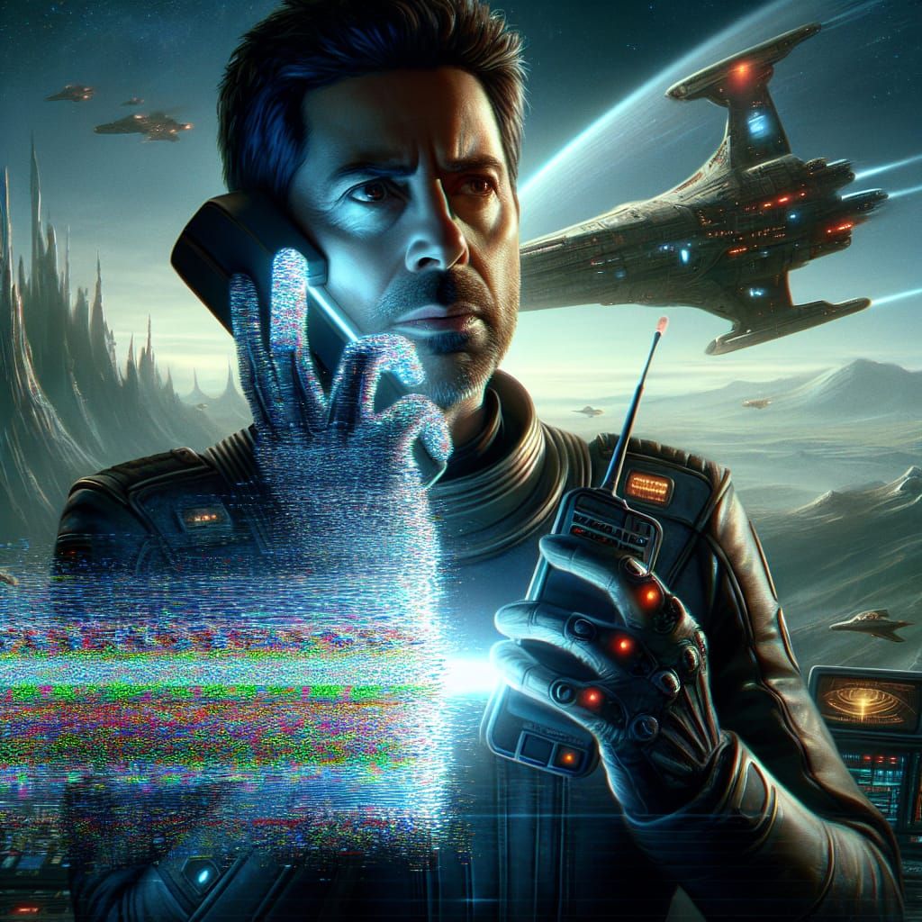 Glitched Teleportation of Sci-Fi Commander