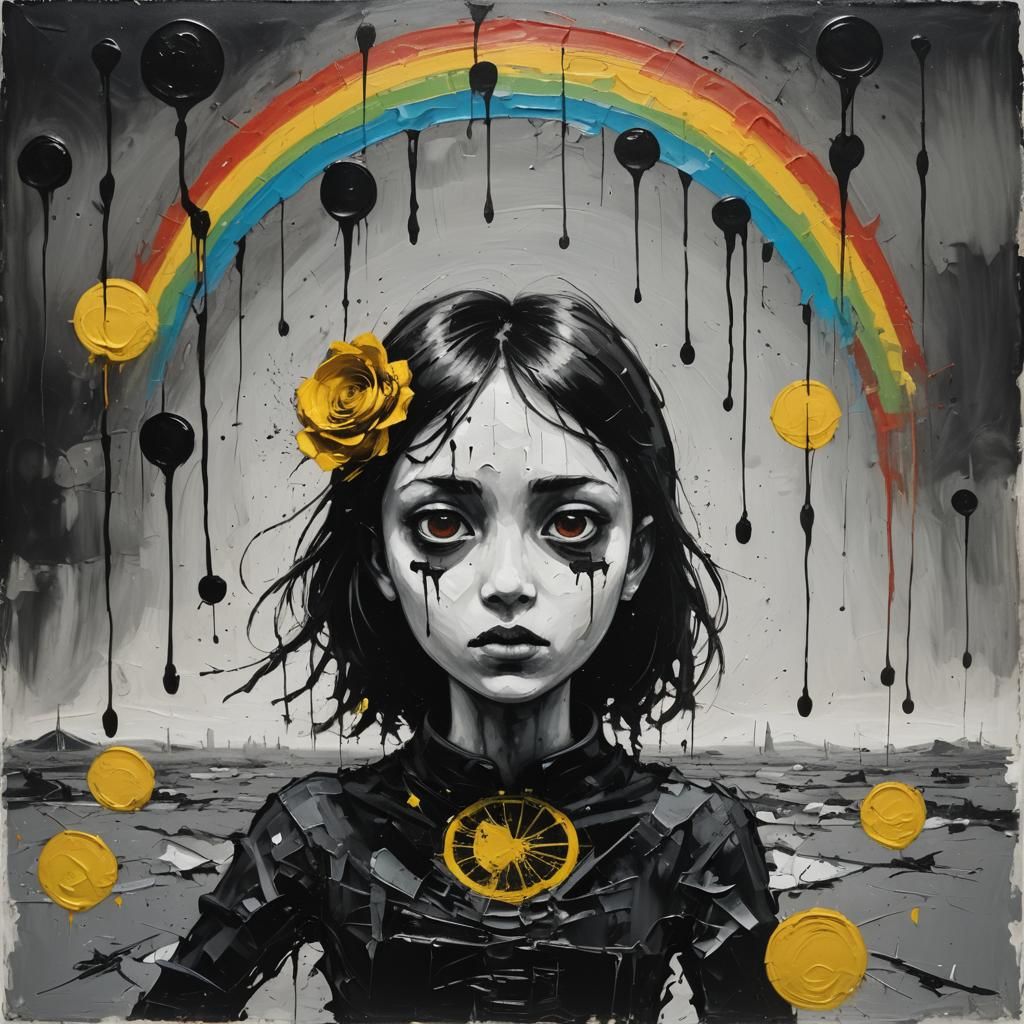 Broken Wings: Abstract Expressionism in Stark Landscape