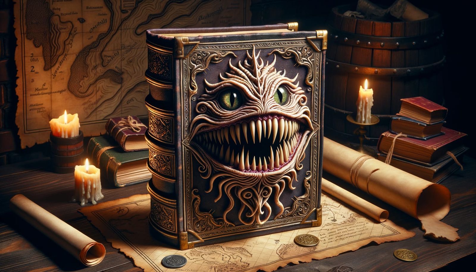 Mimic Book Monster in Adventurer's Den