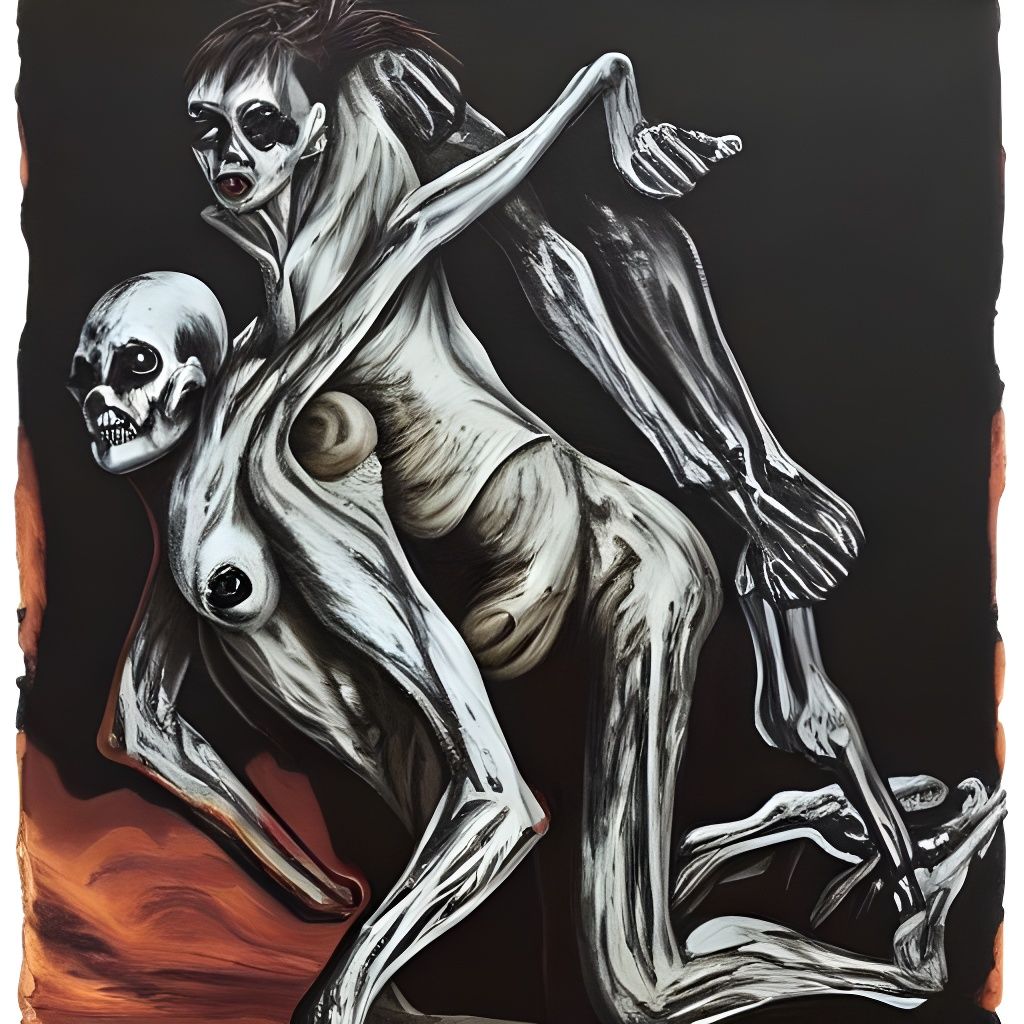 Ominous Port Sinister in Neo-Expressionist Style