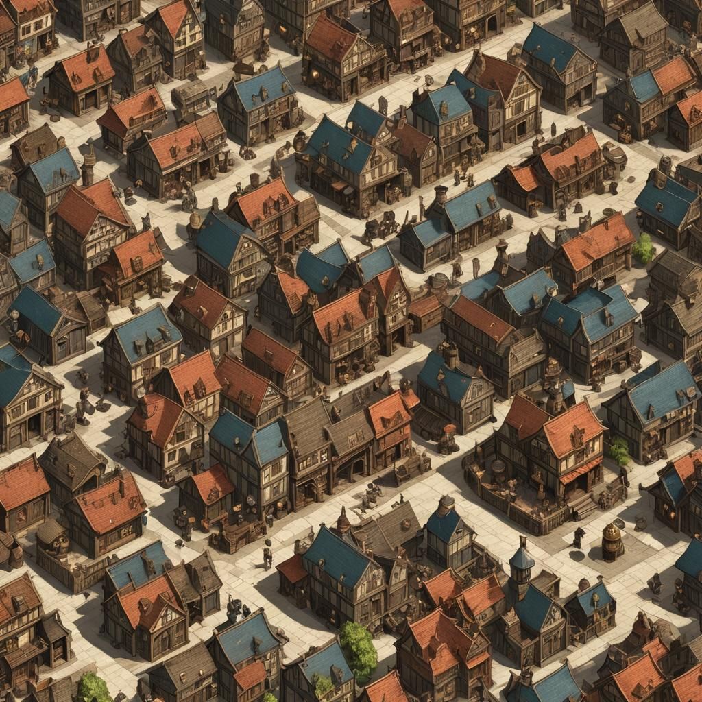 Pirate and Sailor Town with Guild and Apothecary